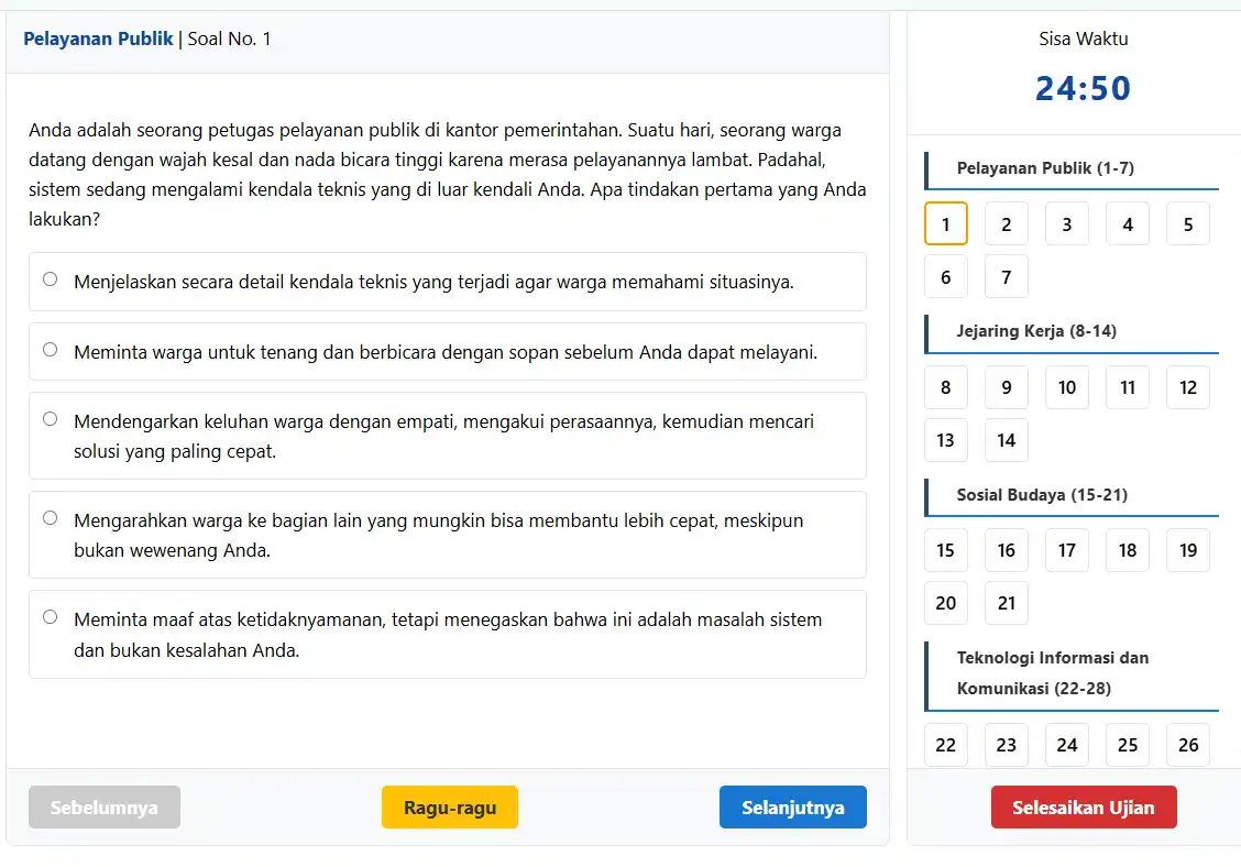 contoh soal try out