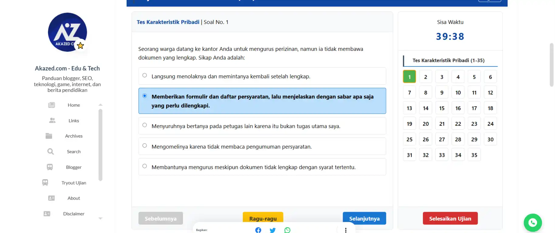 dasboard ujian ppg gratis