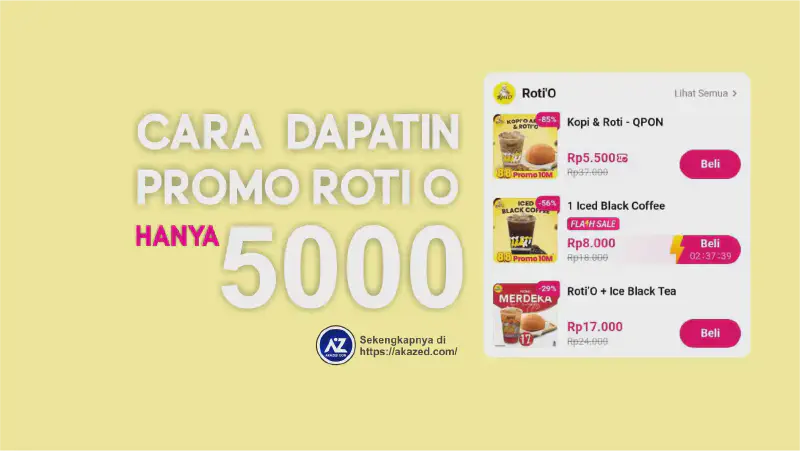 Featured image of post Cara Dapat Promo Roti O Cuma 5 Ribu Hari Ini