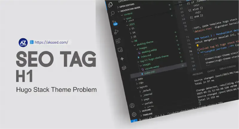 Featured image of post SEO Solusi Tag H1 Harus Unik di Semua Halaman Hugo Stack Theme